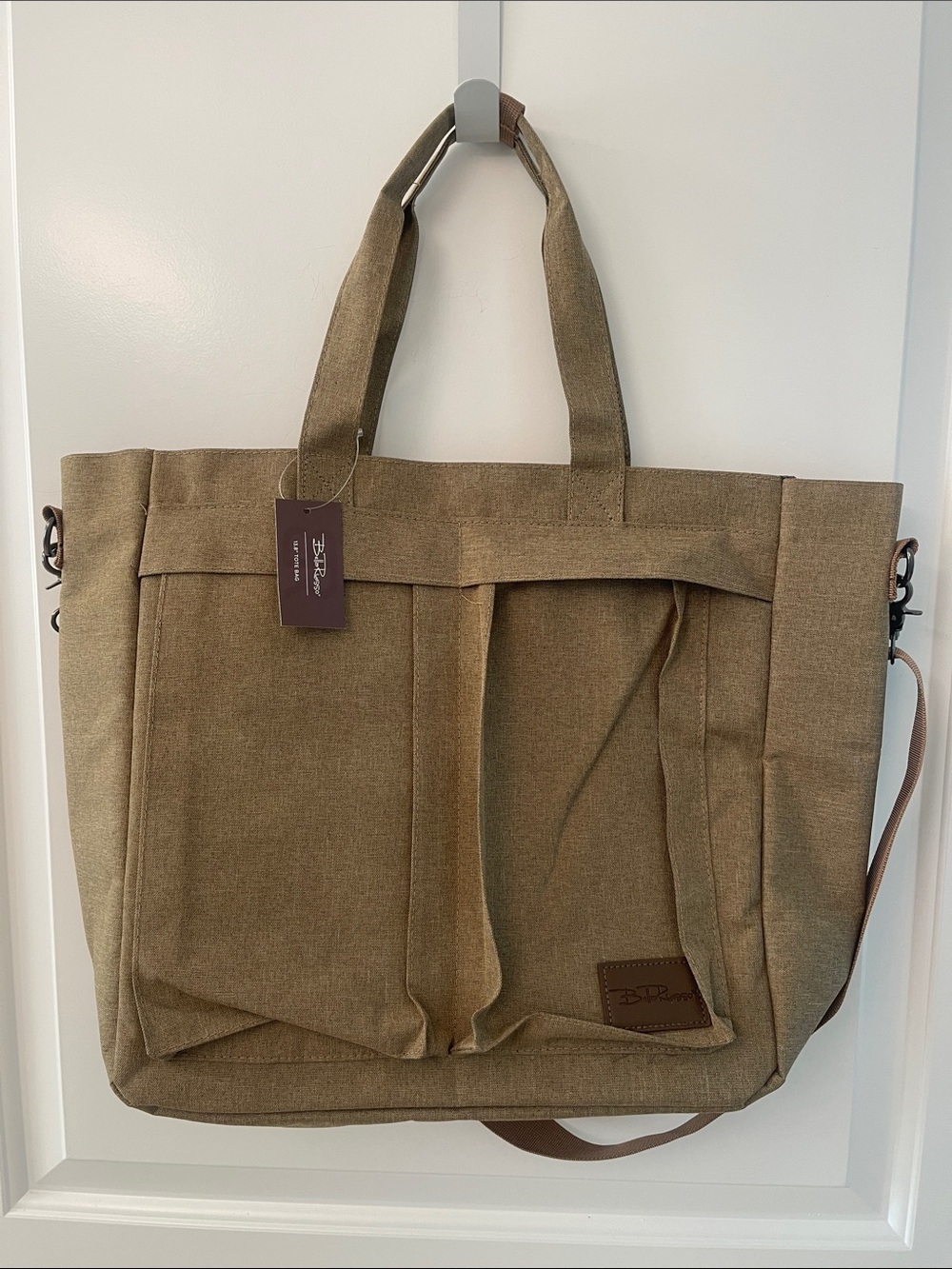 Bella Russo Khaki Canvas Tote/Unisex